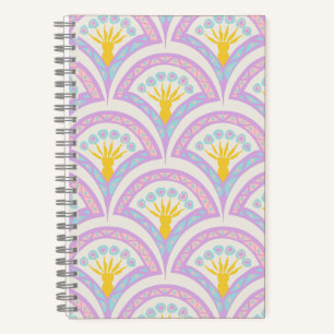 Pastellfarbene Muschel Notizblock