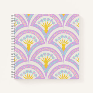 Pastellfarbene Muschel Notizblock