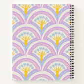 Pastellfarbene Muschel Notizblock (Rückseite)