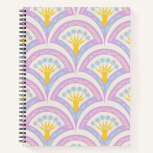 Pastellfarbene Muschel Notizblock