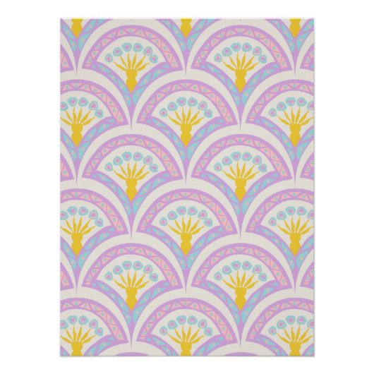 Pastellfarbene Muschel Poster (Vorderseite)