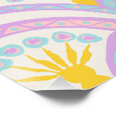 Pastellfarbene Muschel Poster (Ecke)