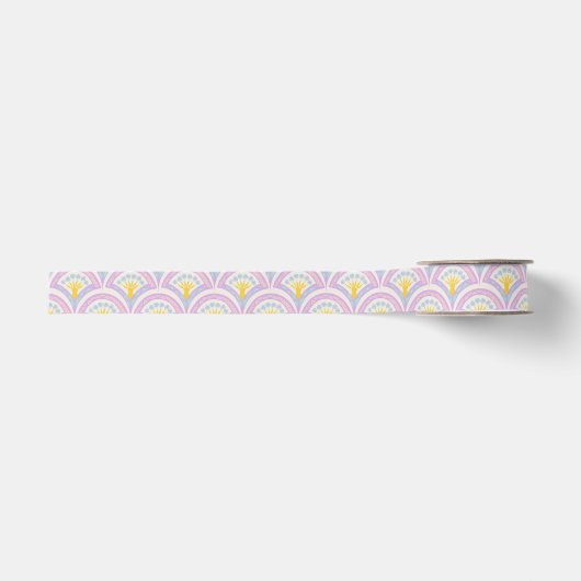 Pastellfarbene Muschel Ripsband (Vorderseite)