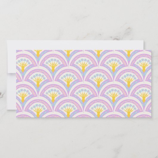 Pastellfarbene Muschel Save The Date (Vorderseite)