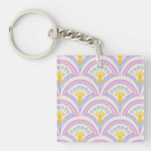 Pastellfarbene Muschel Schlüsselanhänger