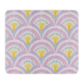 Pastellfarbene Muschel Schneidebrett (Vorderseite)