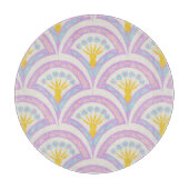 Pastellfarbene Muschel Schneidebrett (Vorderseite)