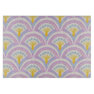 Pastellfarbene Muschel Schneidebrett