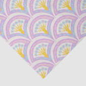 Pastellfarbene Muschel Seidenpapier (Ausschnitt)