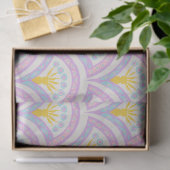 Pastellfarbene Muschel Seidenpapier (Geschenk)