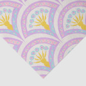 Pastellfarbene Muschel Seidenpapier (Detail)