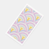 Pastellfarbene Muschel Serviette (Ecke)