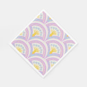 Pastellfarbene Muschel Serviette (Ecke)