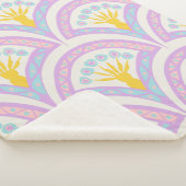 Pastellfarbene Muschel Sherpadecke (3/4)