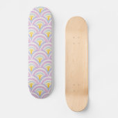 Pastellfarbene Muschel Skateboard (Vorderseite)
