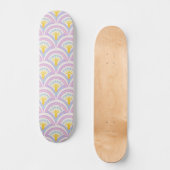 Pastellfarbene Muschel Skateboard (Vorderseite)
