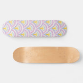 Pastellfarbene Muschel Skateboard (Horizontal)