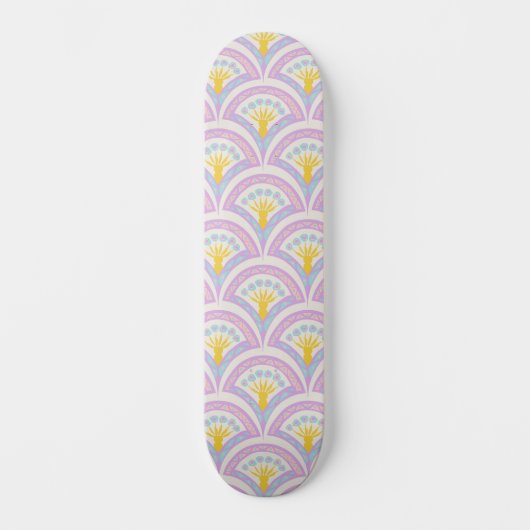 Pastellfarbene Muschel Skateboard (Vorderseite)
