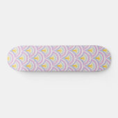 Pastellfarbene Muschel Skateboard (Horizontal)
