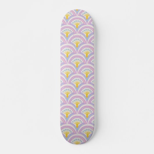 Pastellfarbene Muschel Skateboard (Vorne)