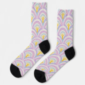 Pastellfarbene Muschel Socken (Linkes Detail)