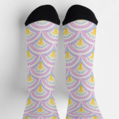 Pastellfarbene Muschel Socken (Oben)