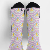 Pastellfarbene Muschel Socken (Oben)