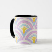 Pastellfarbene Muschel Tasse (Vorderseite Links)