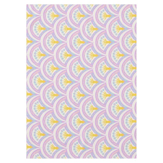 Pastellfarbene Muschel Tischdecke (Vorderseite)