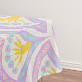 Pastellfarbene Muschel Tischdecke (Beispiel)