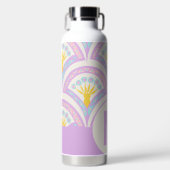 Pastellfarbene Muschel Trinkflasche (Vorderseite)