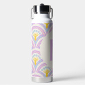 Pastellfarbene Muschel Trinkflasche (Vorderseite)