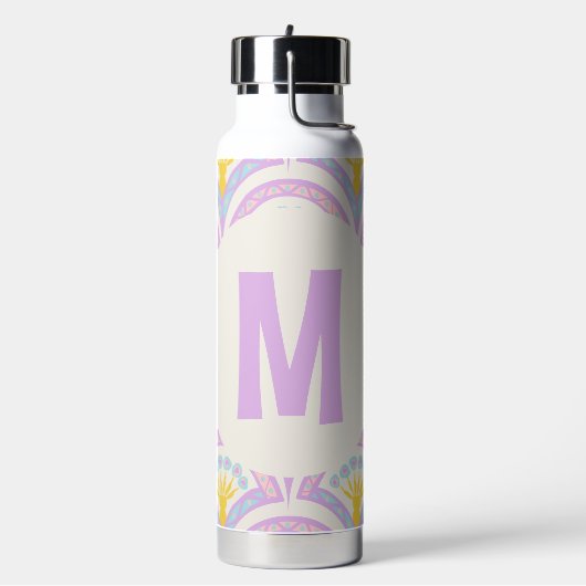 Pastellfarbene Muschel Trinkflasche (Links)