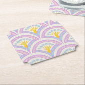 Pastellfarbene Muschel Untersetzer (angewinkelt)