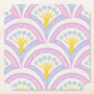 Pastellfarbene Muschel Untersetzer