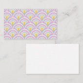 Pastellfarbene Muschel Visitenkarte (Vorne/Hinten)