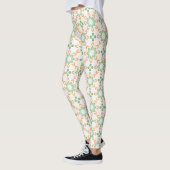 Pastellfarbene Natur-inspirierte gedruckte Mode-Le Leggings (Links)