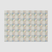 Pastellfarbene Patchwork-Quilt-Tissue-Papier Seidenpapier (Vorderseite)