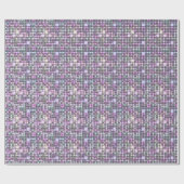 pastellfarbene Pixel: Geschenkpapier (Flach)