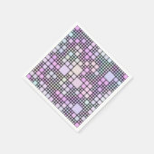 pastellfarbene Pixel: Serviette (Ecke)