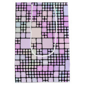 pastellfarbene Pixelstücke : Mittlere Geschenktüte (Rückseite)