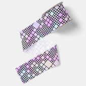 pastellfarbene Pixelstücke : Ripsband (Rückseite)