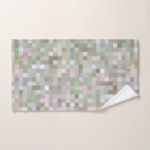 Pastellfarbene Quadrate Badhandtuch Set (Handtuch)