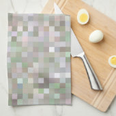 Pastellfarbene Quadrate Geschirrtuch (Viertel Falte)