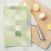 Pastellfarbene Quadrate Geschirrtuch (Viertel Falte)