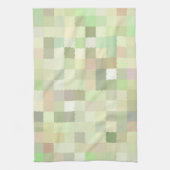 Pastellfarbene Quadrate Geschirrtuch (Vertikal)