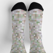 Pastellfarbene Quadrate Socken (Oben)