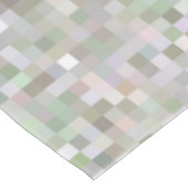 Pastellfarbene Quadrate Tischdecke (Schrägansicht)