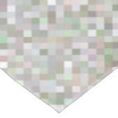 Pastellfarbene Quadrate Tischdecke (Schrägansicht)