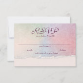 pastellfarbene Regenbogen-UAWG mit abgerissener Ka Einladung (Vorderseite)